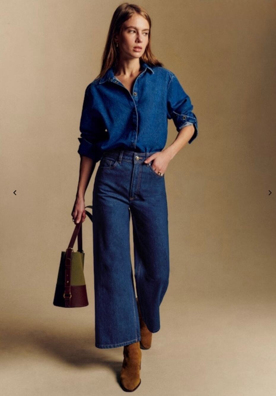 SÉZANE DENIM Indigo Le Crop Jeans